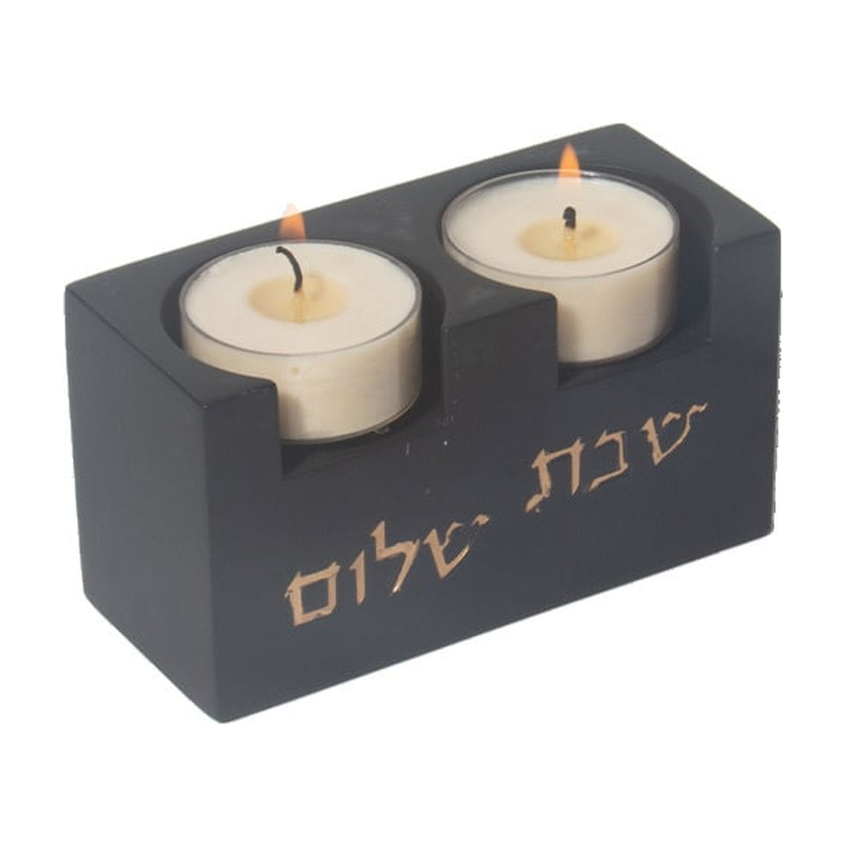 Candlesticks, Concrete/Stone Terazzo, Small, Charcoal