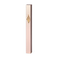 Rose Gold Aluminum Mezuzah 12 cm-with Gold Metal Shin