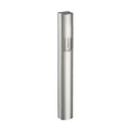 Mezuzah Case, Matte Silver Sandblasted Aluminum, 7cm