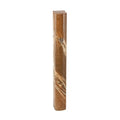 Aluminum Mezuzah, 7cm- Brown Marble