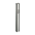 Mezuzah Case, Grey Sandblasted Aluminum, 7cm