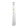 Mezuzah Case, Clear Plastic with gold shin, 10cm
