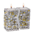 Silver Plated Candlesticks, ''Unified Jerusalem'' Design