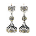 Candle Holders Globe Silver
