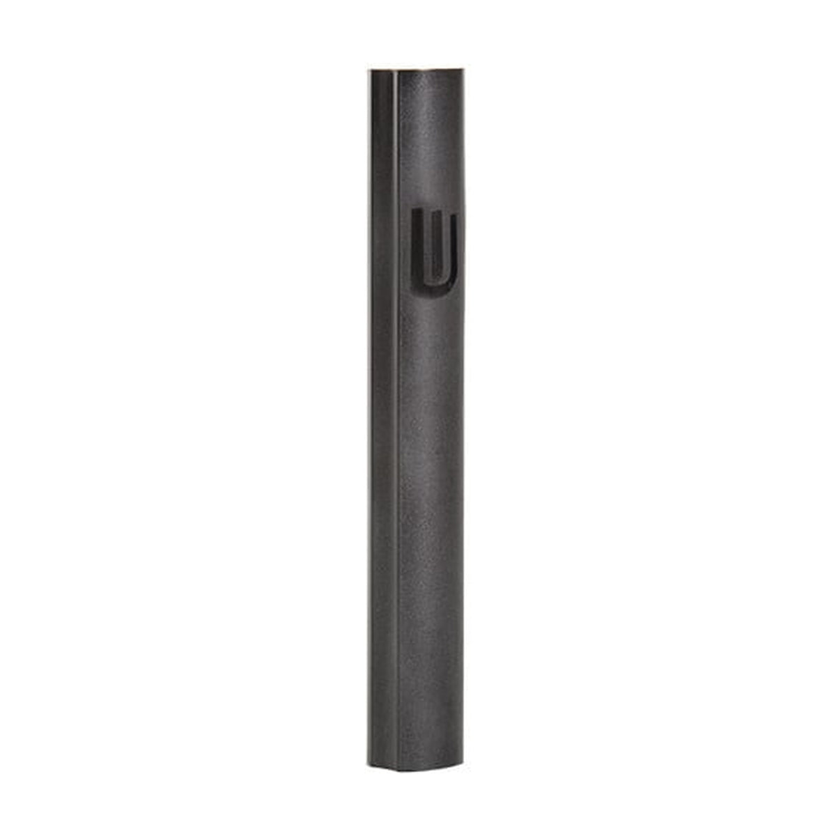 Mezuzah Case, Black Sandblasted Aluminum, 10cm