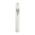 Mezuzah Case, White Plastic, 12cm