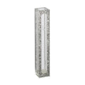 Mezuzah Case, Clear Plastic with Silver Effect Trim, 7cm