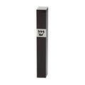 Black Wooden Mezuzah with Shin cutout, 12cm