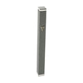Mezuzah Case, Aluminum, 10cm- Dark Grey with Stoppers