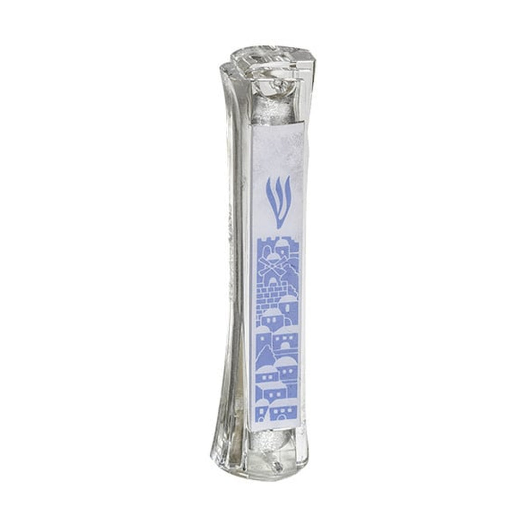 Clear Lucite Mezuzah, 12cm