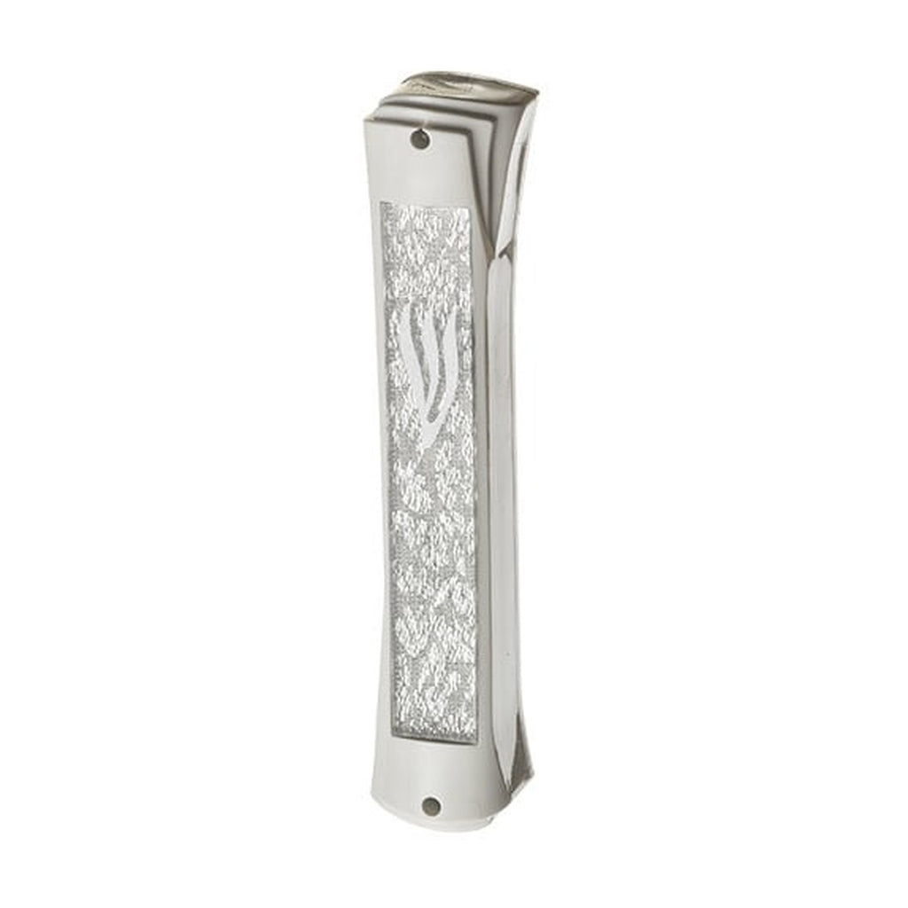 White Plastic Mezuzah, 12cm