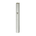 Mezuzah Case, Aluminum, 10cm- Silver
