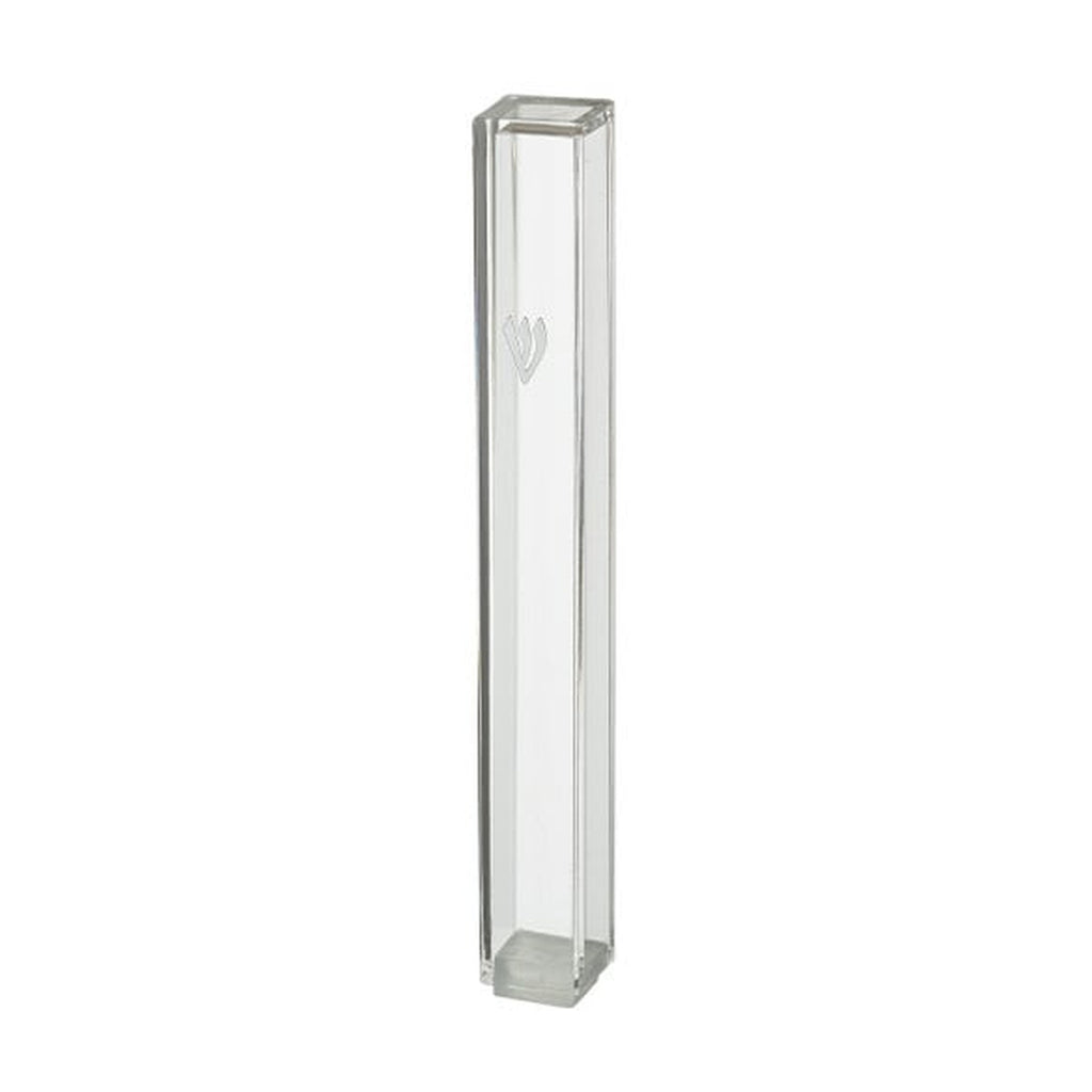 Mezuzah Case, Clear Plastic, 12cm
