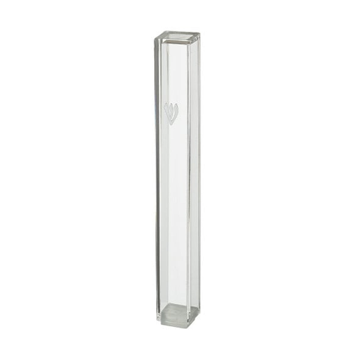Mezuzah Case, Clear Plastic, 12cm
