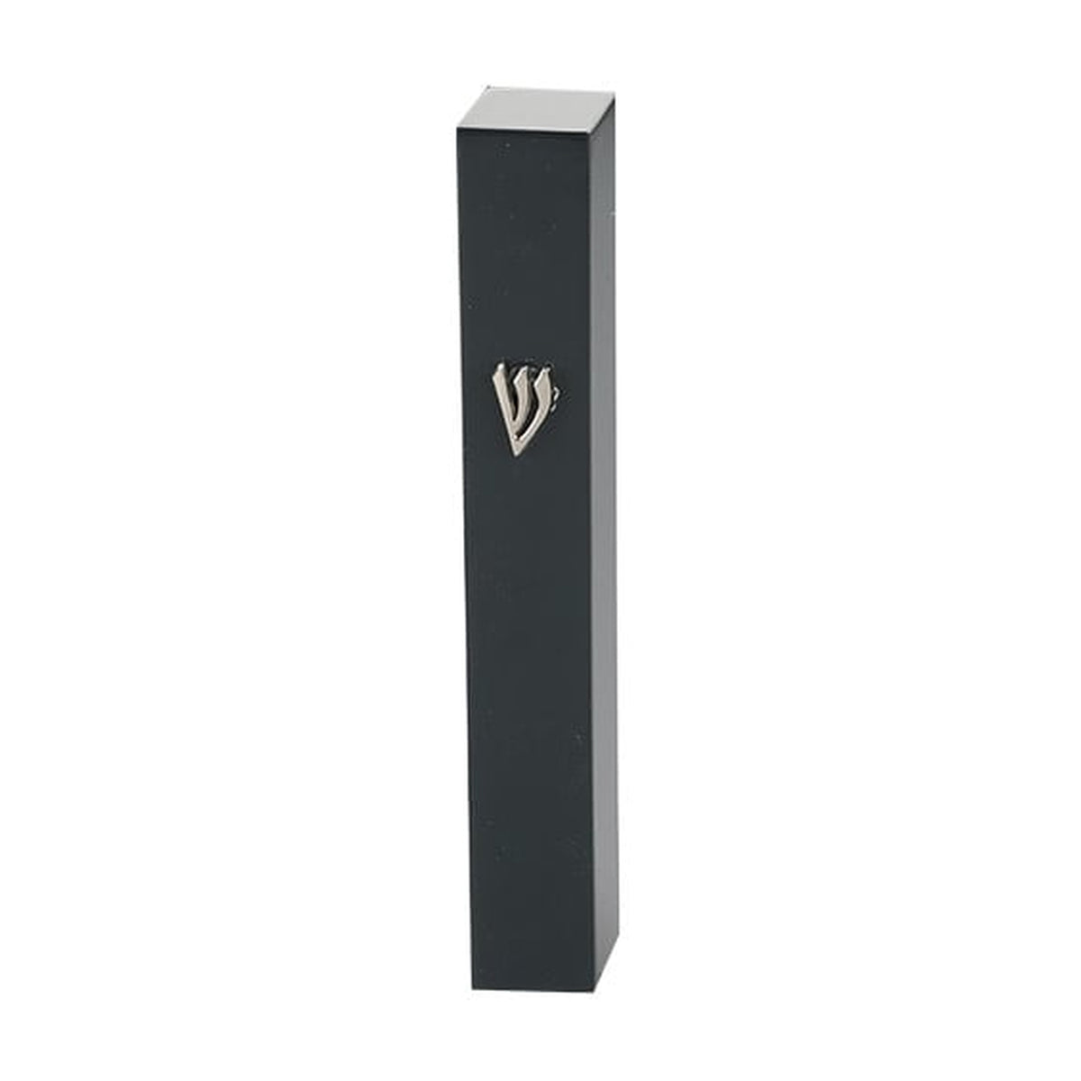 Black Wooden Mezuzah, 12cm