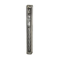 Mezuzah Case, Clear Plastic with Silver Effect Plaque, 12cm