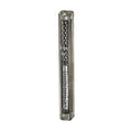 Mezuzah Case, Clear Plastic with Silver Effect Plaque, 12cm