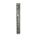 Mezuzah Case, Clear Plastic with Jerusalem Silver Effect Plaque, 12cm