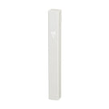 Mezuzah Case, White Plastic, 10cm