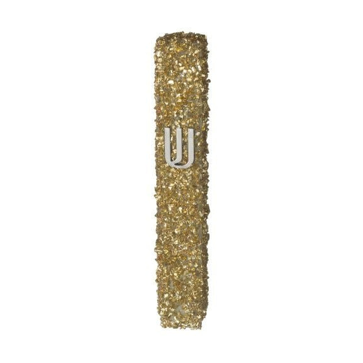 Glass Mezuzah with Crystals