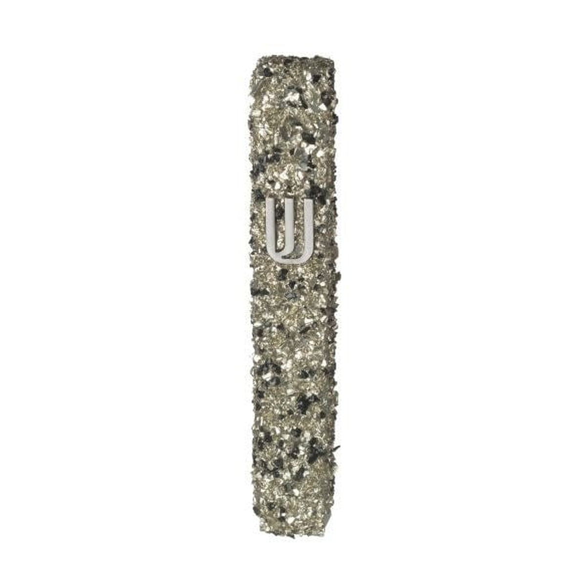 Glass Mezuzah with Crystals