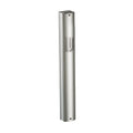 Matte Silver Aluminum Mezuzah Case - Cut-Out "Shin" Design 15 cm