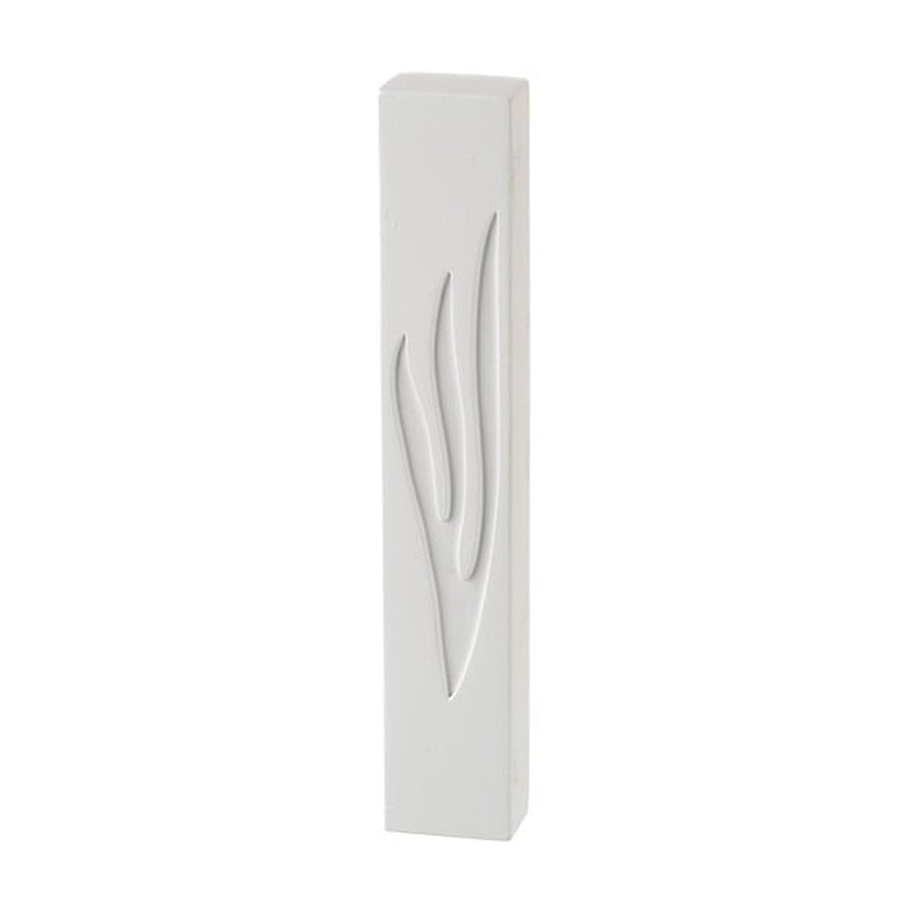 Concrete Effect Mezuzah, White, 12cm