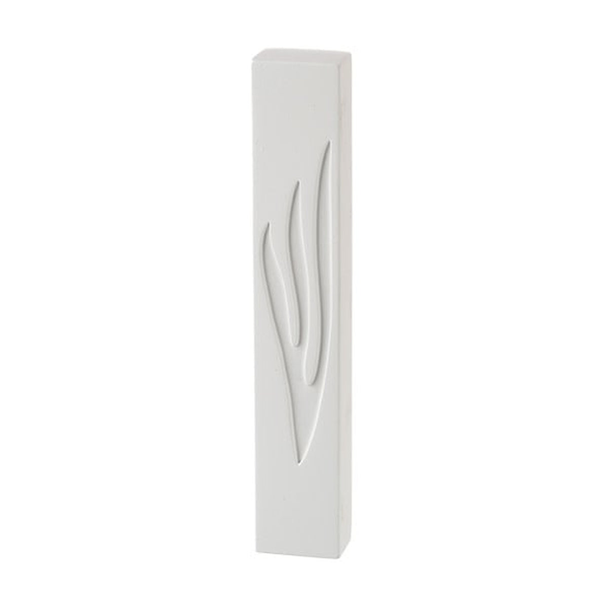 Concrete Effect Mezuzah, White, 12cm