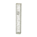 Acrylic Mezuzah - Glitter White, 12 cm