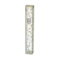 Acrylic Mezuzah - Glitter Silver, 12 cm