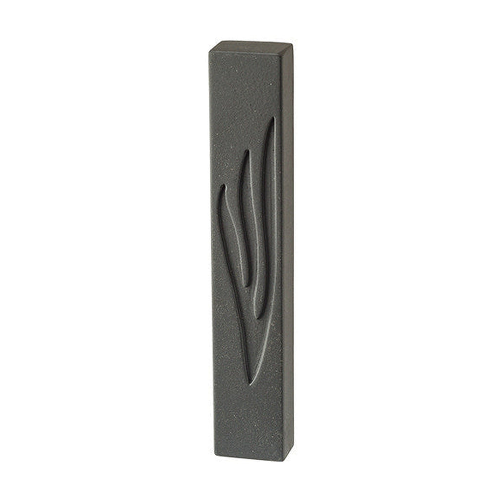 Concrete Effect Mezuzah, Black, 12cm