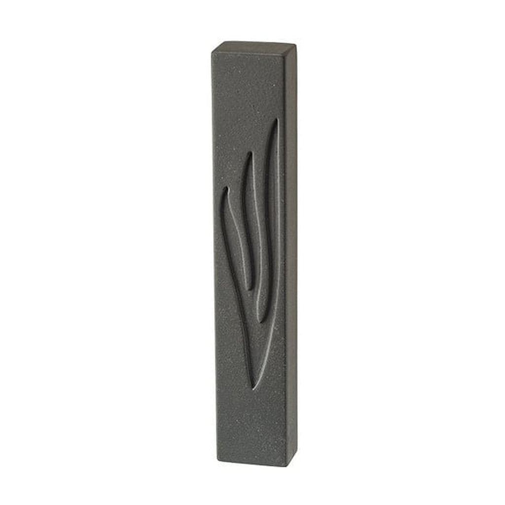 Concrete Effect Mezuzah, Black, 12cm