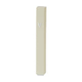 Plastic Mezuzah Beige with Rubber Cork 10 cm