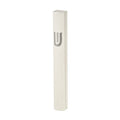 White Aluminum Mezuzah, 12cm