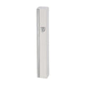 White & Silver Concrete Mezuzah Case - Stone-Like Polymer Finish 12 cm