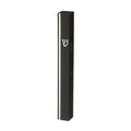 Black Plastic Mezuzah Case - Gold Shin & Stripe 15cm