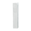 Aluminum Mezuzah - Matte Silver with Printed "Shin," 7 cm