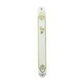 Mezuzah, White Plastic, 12cm