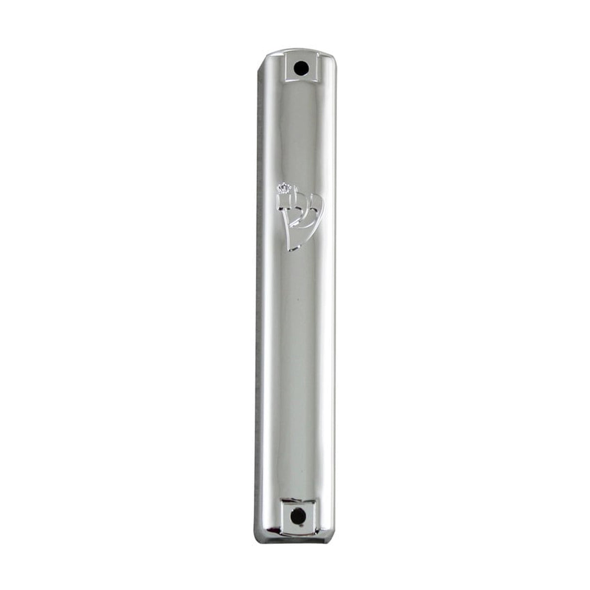 Mezuzah, Silver Plastic