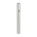 Silver Aluminum Semi-Round Mezuzah 12 Cm