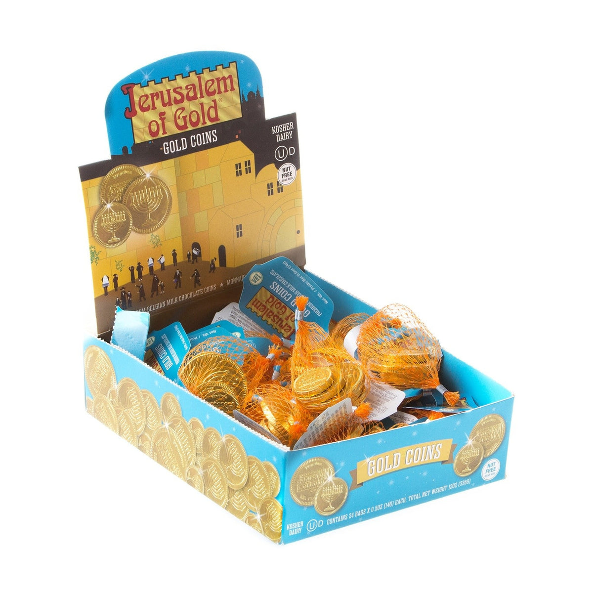 Chocolate Gelt Coins, Milk Chocolate
