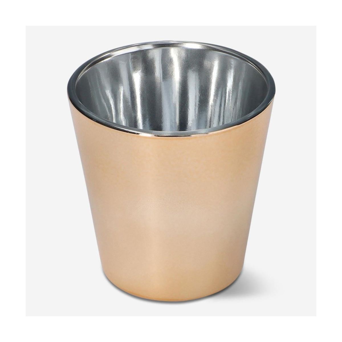 Kiddush Cup, Glass & Stainless Steel