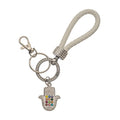 Hamsa Choshen Stones Silver/White - Keychain