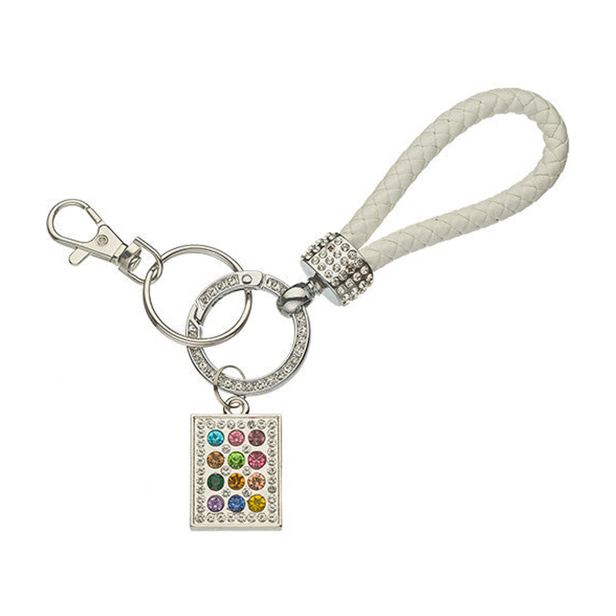 Choshen Stones Silver/White - Keychain