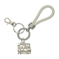 Mazal & Bracha Silver/White - Keychain