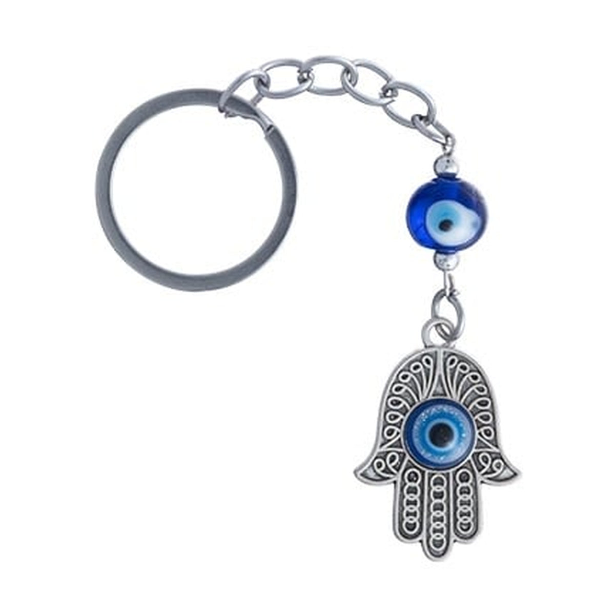 Hanging Hamsa Keychain with Blue Eye 3.5cm