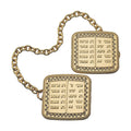 Gold-Finish Tallit Clips (9 cm)