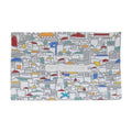 Organic Eco-Friendly Challah Cover with Embroidery - Multicolour Jerusalem Design