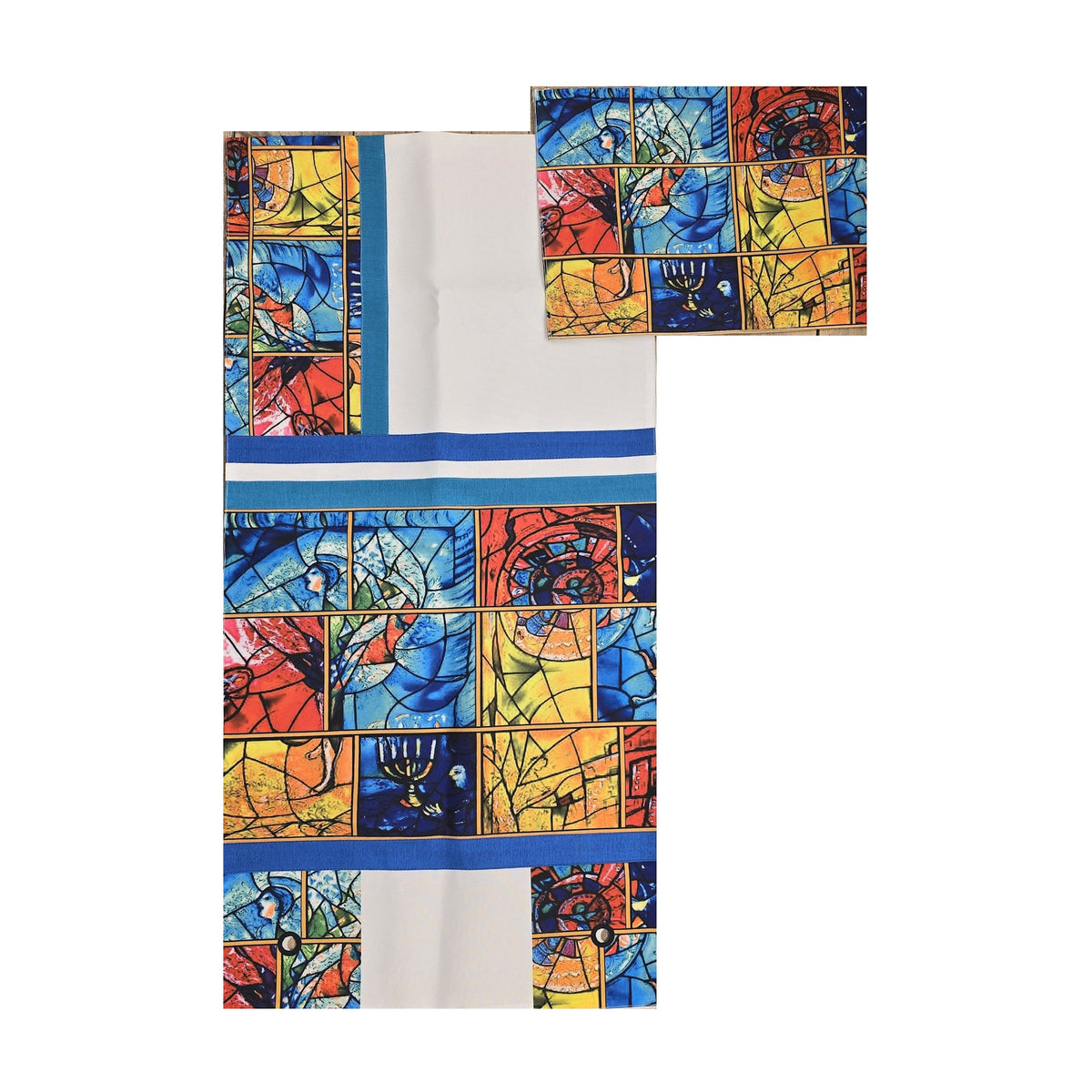 Tallit Set - Chagall Window Design