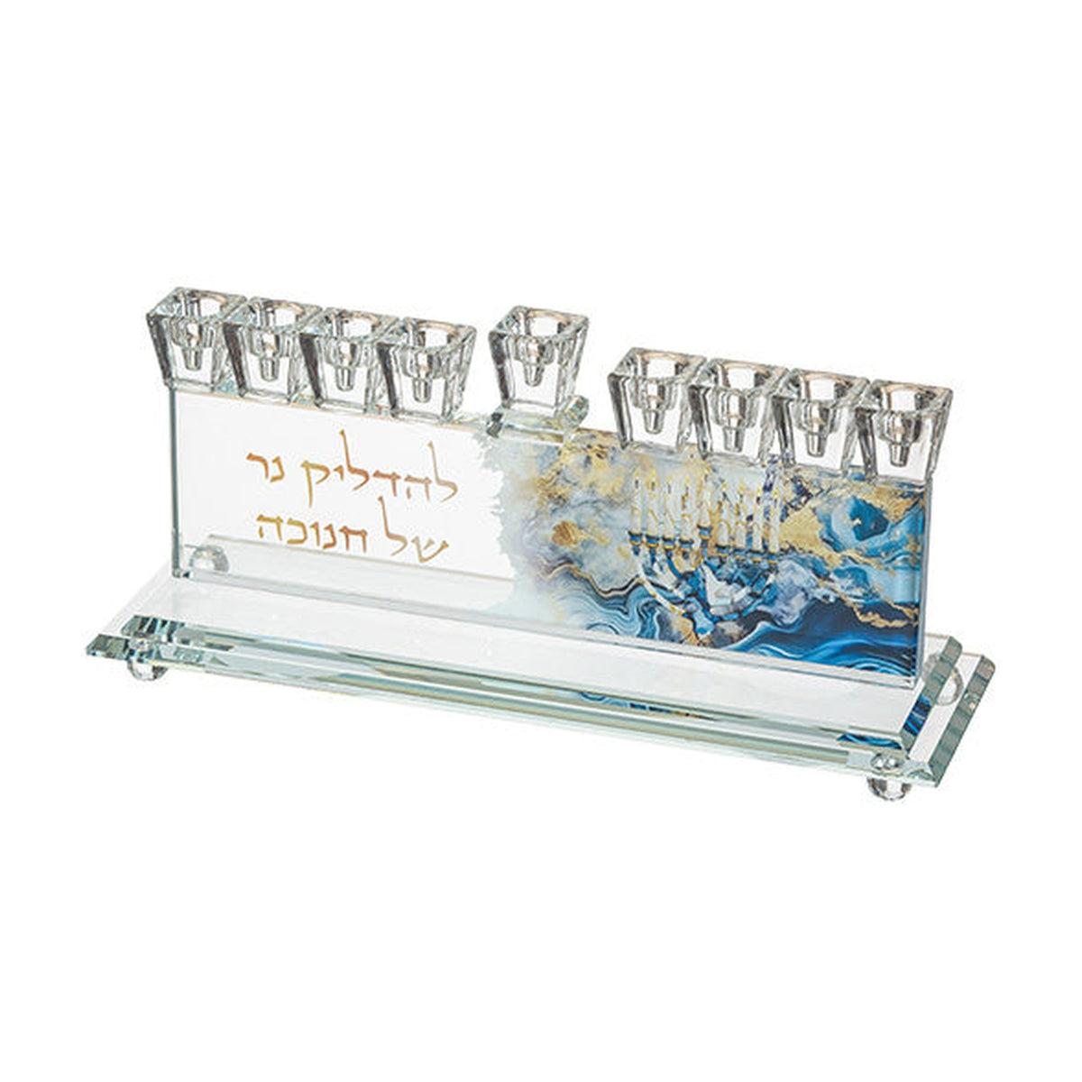 Elegant Crystal Menorah 13*10cm
